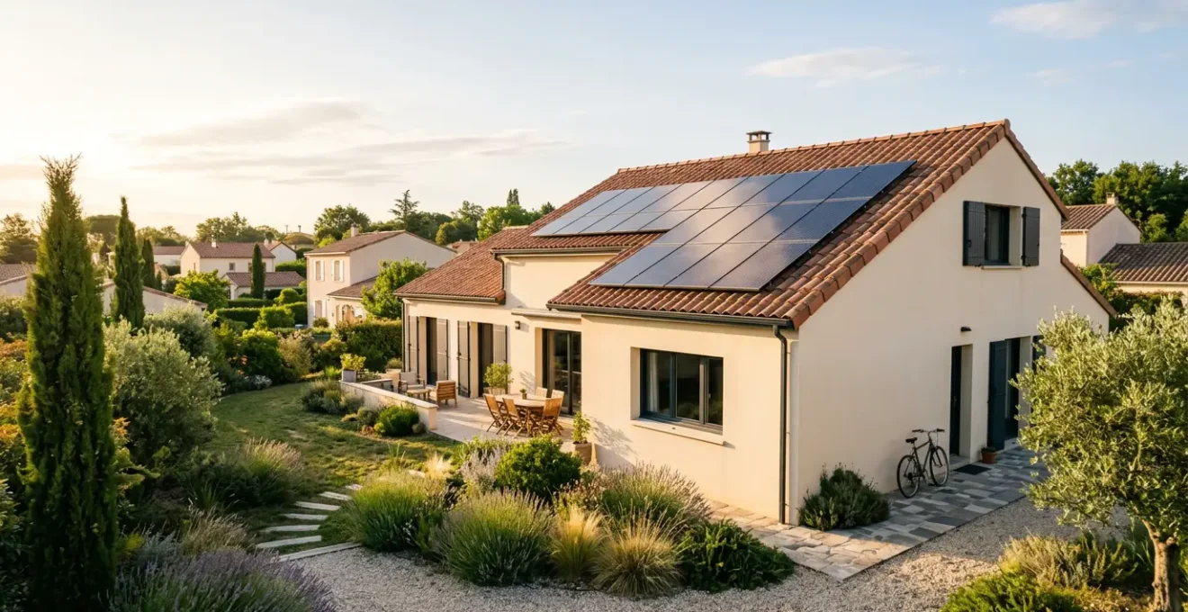 Installation photovoltaïque sur maison individuelle avec calcul de dimensionnement