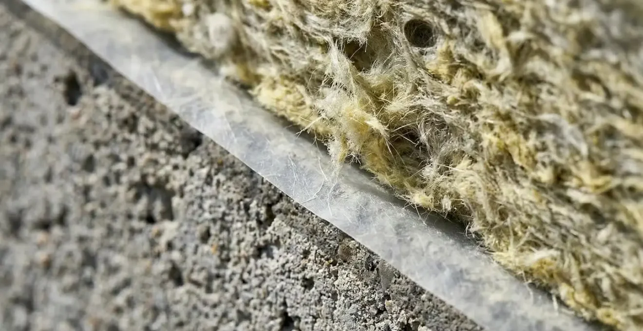 Coupe technique montrant l'isolation d'un plancher sur vide sanitaire