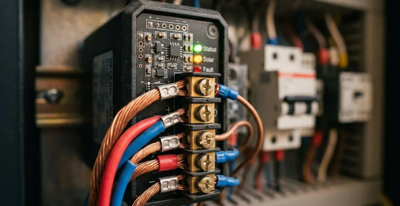 Installation technique d'un routeur solaire connecté au chauffe-eau