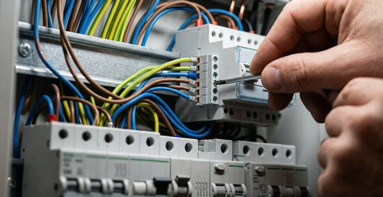 Installation d'un module de sous-comptage sur un tableau électrique français pour pompe à chaleur